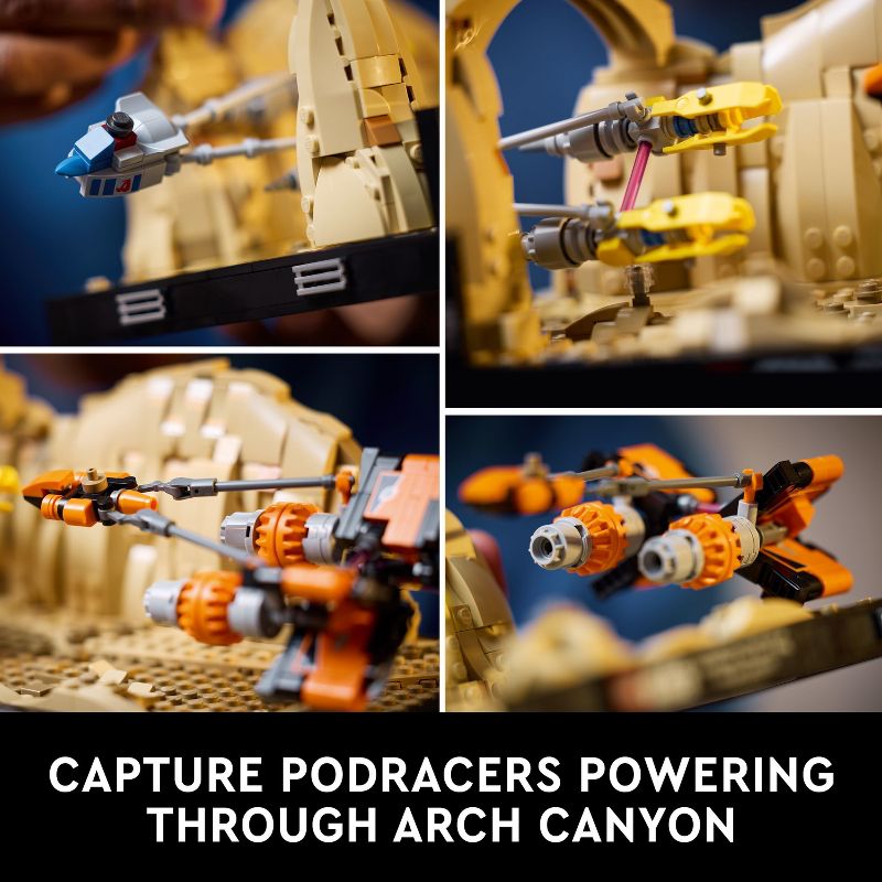 LEGO Star Wars Mos Espa Podrace Diorama Build and Display Set 75380, 4 of 7