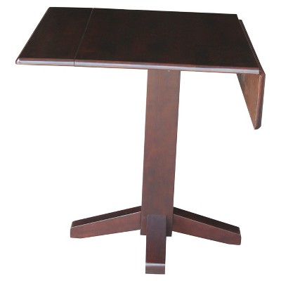 36'' Rich Mocha Solid Wood Extendable Dining Table
