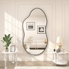Apmir Irregular High-Strength Tempered Glass and Aluminum Alloy Framed French Cleat Mounted Wall Decor Bathroom Vanity Mirror - 4 of 4