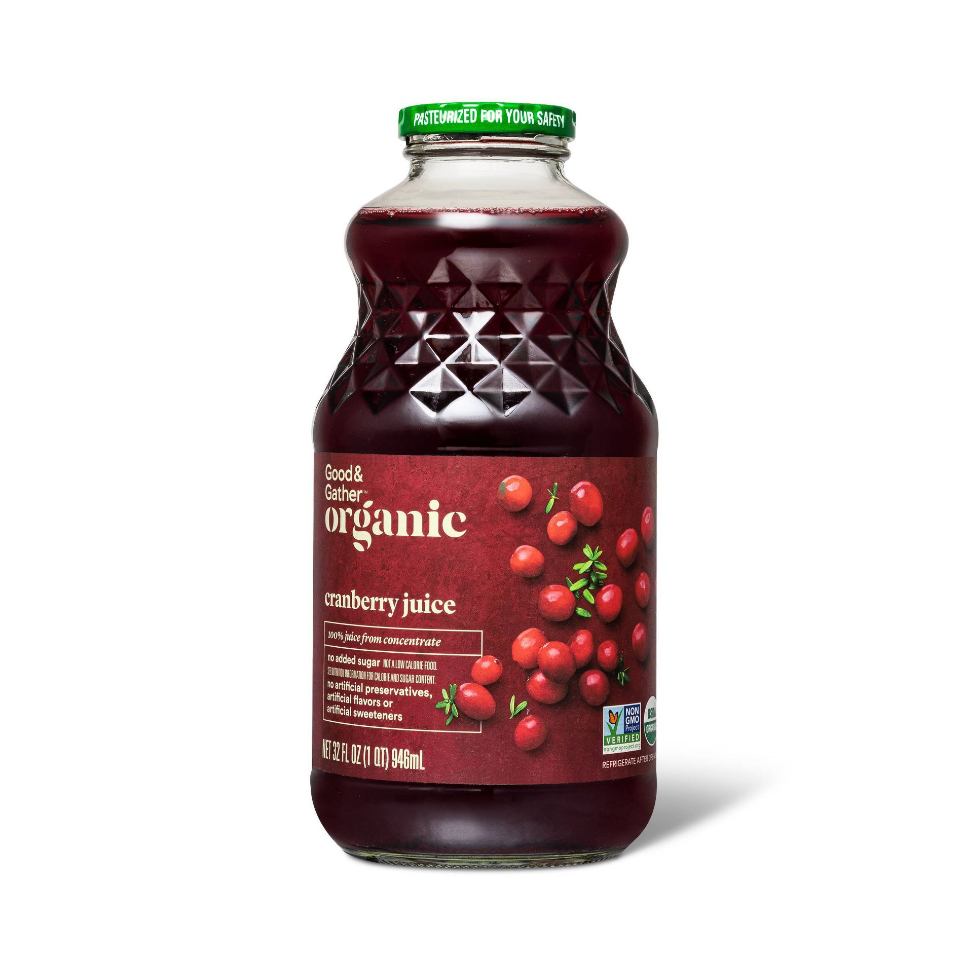 Organic Cranberry Juice From Concentrate - 32 fl oz - Good & Gather™