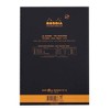 Rhodia "R" Premium Stapled Notepad - Blank 70 sheets - 6 x 8 1/4 - Black cover - 3 of 4