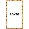 PosterPalooza | 20x36 Bamboo Picture Frame, UV Acrylic, 4 Finishes - Brown, Black, Gold, and Natural - 2 of 4