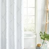 Chenille Lattice Shower Curtain - Destinations - image 2 of 4