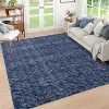 Acekool Washable Rug, Modern Abstract Non Slip Low Pile Soft Indoor Carpet for Living Room Bedroom Playroom, Stain Resistant - 2 of 4