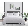 Kate Aurora Modern Accents Jodi Ruffled Embossed 3 Piece Comforter & Pillow Shams Set - 2 of 4