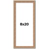PosterPalooza | Panoramic Deco Brown Picture Frame - UV Acrylic, Foam Board Backing, Hanging Hardware - 2 of 4