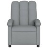 vidaXL Massage Recliner Chair Light Gray Fabric - 4 of 4
