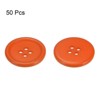 Unique Bargains Resin Craft Snap Round Flat 4-Hole Sewing Buttons 50 Pcs - 3 of 4