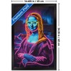 Trends International Reinders: Master Twist - Mona Lisa Neon Accents Framed Wall Poster Prints - 3 of 4
