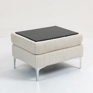 Kumasinova Modular Rectangle Storage Ottoman Bench,Multi-Functional Foot Stool with Hidden Compartment,Corduroy Ottomans for Living Room - 1 of 4
