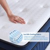 Itopfox Hybrid King Mattress with Ice Silk Cover, Euro Top Gel Memory Foam & 7-Zone Pocketed Coils for Pressure Relief & Cool Sleep - 3 of 4