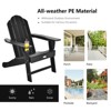 Tangkula 2PCS Adirondack Chair Outdoor with Cup Holde Weather Resistant Lounger Chair for Backyard Garden Patio and Deck Black/Grey/Turquoise/White - 3 of 4
