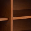 60" Solid Rubberwood Mid Century Modern TV Media Stand with Adjustable Shelves, Cord Management and Recessed Door Pulls for Living Room and Bedroom - 3 of 4