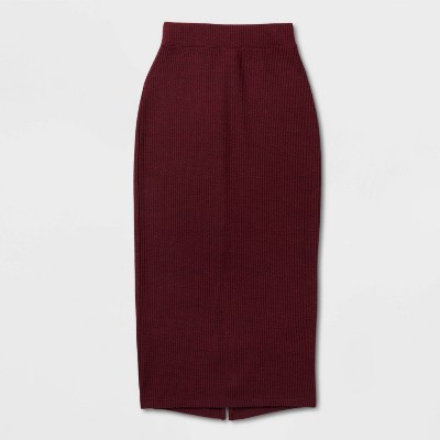 Women's Knit Ribbed Maxi Pencil Skirt - Universal Thread' - image 4