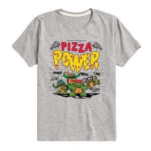 Boys' - Teenage Mutant Ninja Turtles Mutant Mayhem - Pizza Power Short Sleeve Graphic T-Shirt - 1 of 4