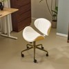 Karl Home | PU Curved Office Chair With Antique Bronze Base - 2 of 4