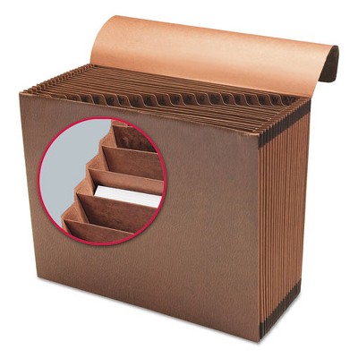 Rustic Brown 12" x 10" Rope Paper Expanding File Organizer, A-Z Tabs