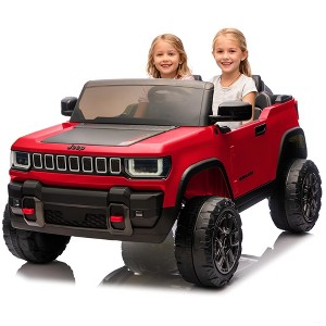Jojoka 24V Licensed Ride on Car for Big Kids, 2-Seater Electric Truck with Remote Control, 3 Speeds, Music & LED Lights - 1 of 4