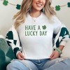 Simply Sage Market Women's Have A Lucky Day Clover Short Sleeve Garment Dyed Tee - 2 of 3