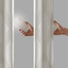 Kumasinova Ogee Knitted Jacquard Curtain Panel,Total Blackout Curtains with Foamback,Noise Reducing,Curtains for Living Room,Bedroom - 3 of 4