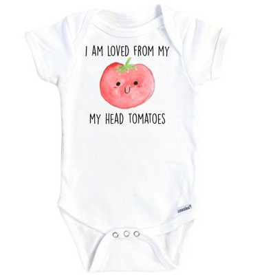 Tomato Loved Onesie® Baby Boy Girl Clothes Infant Bodysuit Funny Cute Newborn GS1