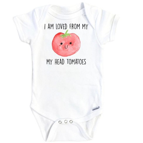 Tomato Loved Onesie® Baby Boy Girl Clothes Infant Bodysuit Funny Cute Newborn GS1 - image 1 of 3