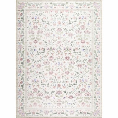 Hauteloom Brigid Living Room, Bedroom Machine Washable Area Rug - Contemporary