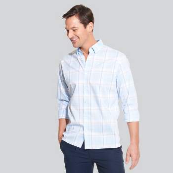 Van Heusen Men's Printed Long Sleeve Button-Down Shirt