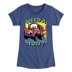 Girls' - Disney - Mater Need A Tow Fitted Short Sleeve Graphic T-Shirt - 1 of 4