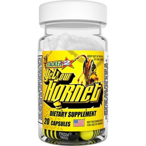Stacker 2 Yellow Hornet Extreme Energizer Capsules, 20 Ct Bottle, Ephedra-Free High-Performance Energy & Metabolism Support - 1 of 4