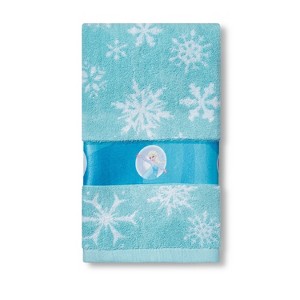 Frozen Bath Towel Blue, Blue White
