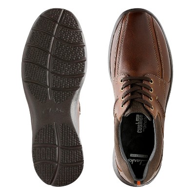 Clarks Mens Cotrell Walk Tobacco Shoes 10 Wide — фото 7