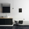 Stupell Industries Guest Rating Five Star Bathroom Black Funny Word Design Framed Giclee Art - 2 of 4