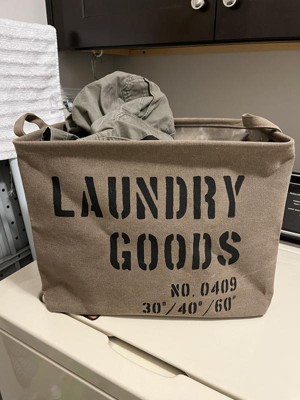 Danya B. Army Canvas Laundry Bucket Dusty Olive : Target