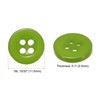 Unique Bargains Resin Craft DIY Round Flat 4-Hole Replacement Sewing Buttons 10 Pcs - 2 of 4