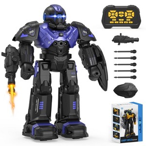 SUGIFT Interactive Remote Control Toy Robot with LED Lights, Music, Dancing, Shooting Features, Educational Fun, and USB Charging - 1 of 4