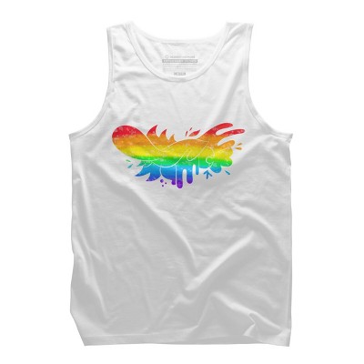 Adult Design By Humans Pride Rainbow Doodle By Maricalvente Tank Top