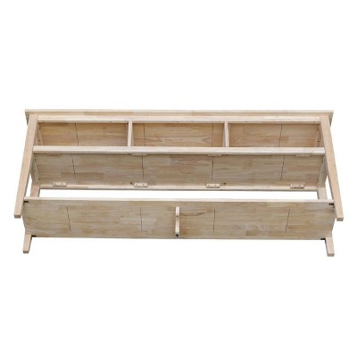 Classic Solid Wood 72" Entertainment TV Stand - Light Brown
