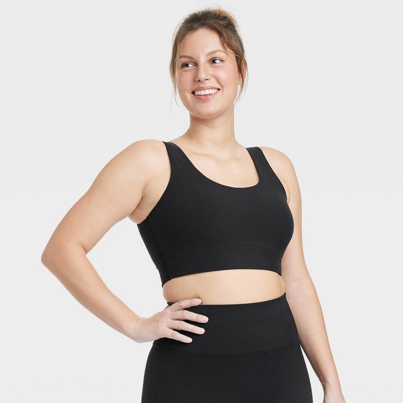 Women's Everyday Soft Medium Support Longline Sports Bra - All In Motion™, 3 of 9