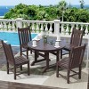 WestinTrends 5 Piece Outdoor Patio Dining Set Outdoor Round Table and Chair Set - 2 of 2