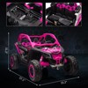 2 Seater Ride on UTV Car, Licensed Can-Am Electric Off-Road Car, 4WD Kids Truck w/Remote Control, 2 * 24V 7AH Batteries,4 * 200W Motor, 23" Large Seat - 3 of 4