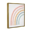 Stupell Industries Minimal Pastel Rainbow Floating Frame Canvas Art, Gold, 17" x 21" - 2 of 4