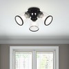 Livex Lighting Lawrenceville 3 - Light Flush Mount in  Black - 2 of 4