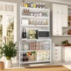 73"Tall Kitchen Pantry Cabinet 6 Level Flip Door with Pegboard Metal Pantry Storage Cabinet Anti-Tip Design Hutch for Kitchen Dining Room - 2 of 4