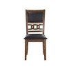 New Classic Furniture, Gia Ebony Wood Dining Chair with PU Seat (Set of 4) - 3 of 4