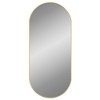 Aghana Digitals Gold Oval Wall Mirror, 39.4x17.7in Synthetic Glass, Matte Finish, Lightweight - 2 of 4