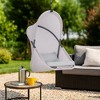 Royal Hampton Outdoor Hanging Swing Chair | Cushioned Light Gray Mesh - 2 of 4