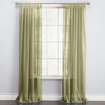 BrylaneHome BH Studio Sheer Voile Tab-Top Panel