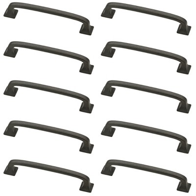 Franklin Brass 10pk 4" Lombard Pull Soft Iron Gray