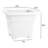 Novelty Countryside Plastic Square Tub Planter - 2 of 3